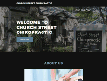 Tablet Screenshot of churchstreetchiropractic.com